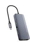 Anker USB-C Hub - 10-in-1, 4K@30Hz HDMI, 1080p VGA, 100W PD, 5 Gbps USB-C/A, MacBook, Lenovo, Dell XPS, HP Laptops