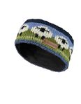 Pachamama Women Wool Ear Warmer Headband Fleece Lined Handknitted Cute Sheep Multicoloured One-Size Handmade Fair Trade