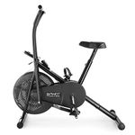 BIONFIT ON01M Full-Body Workout Moving Handle Air Bike with 100kg Max Weight and Direct Contact Resistance System for Cardio, Weight Loss and Toning Fitness Cycle for Home Gym