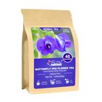 FullChea - Butterfly Pea Flower Tea Bags, 30 Teabags, 1.3g/bag - Premium Dried Butterfly Pea, Cultivated From Thailand - Non-GMO - Caffeine-free Herbal Tea