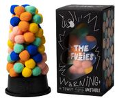 Monikers The Fuzzies Quick Game of Balance, Combines Little Pompom Balls with Gravity-Defying Towers Fun, Competitive Game For Ages 6 to Adult, Don't Topple the Tower