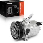 A-Premium Air Conditioner AC Compressor with Clutch Compatible with Mitsubishi Mirage 2014-2015/2017-2022, Mirage G4 2017-2022, with 6 Groove Pulley