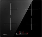 CIARRA CBBIH4B 4 Zone Built-in Induction Hob with Power Booster Touch Control Induction Hob Ceramic Glass 9 Power Levels Function Child Safety Lock Black