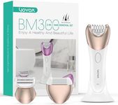 VOYOR Epilator for Women, 3 in 1 Epilator Hair Removal for Women, Epilators Hair Remover for Leg Arm with 30 Tweezers, Rechargeable & Cordless Electric Lady Shaver & Trimmer BM300 (Champagne Gold)