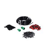 Duokon 50m Garden Irrigation System 4/7 Hose Drip Nozzle Kit Automatic Irrigation Fittings for Balconies Hanging Baskets Terraces Greenhouses