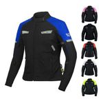 WD Motorsports Vegas Lady Textile Motorcycle Jacket Women Lightweight Biker Jacket – All Season