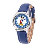 Disney Unisex-Kids Analog Japanese Quartz Watch with Leather Strap WDS001173