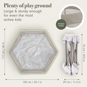 Tutti Bambini Foldable Baby Playpen – Leaf Design