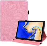 YBFJCE Case for Samsung Galaxy Tab S4 10.5", Slim Stand Shell Protective Case with Pencil Holder, Premium PU Leather Folio Cover for Samsung Galaxy Tab S4 10.5 Inch (SM-T830/T835), Pink