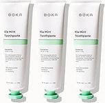 Boka Ela Mint Toothpaste, Fluoride Free - Nano Hydroxyapatite for Remineralizing, Sensitive Teeth, & Whitening - Dentist Recommended for Adult, Kids and Adults, Made in USA, 4oz (113g) - Pack of 3