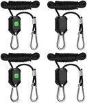 VIVOSUN 4 Pack 1/8 Inch Adjustable Rope Hanger for Grow Light, Heavy Duty Hanger with Reinforced Metal Gears, Ratchet Hooks for Pipe Fan, Filter and Other Grow Room Products