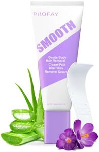 PHOFAY Hair Removal Cream for Sensitive Skin – Fast-Acting, Dermatologist-Recommended, with Aloe & Hyaluronic Acid, 3.38 fl oz Travel Size