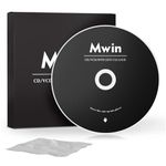 Mwin CD Cleaner Disc for CD Player, Safe and Effective Laser Lens Cleaning Disc with Microfibre Cloth, Lens Cleaner Set for Car and Home CD/VCD/DVD Player