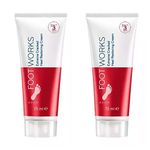 2x Avon Footworks Healthy Extreme Cracked Heel Restoring Cream 75ml (150ml)