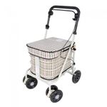 NEW Prestige 3 In 1 Shopping Trolley (WITH SEAT!) - (Light Tartan)…