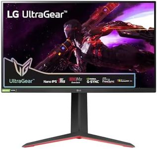 LG UltraGear Gaming Monitor 27GP850P-B, 27 Inch, 1440p, 180Hz O/C, 1ms GtG, Nano IPS Panel, Display HDR 400, AMD FreeSync Premium, NVIDIA G-SYNC, Smart Energy Saving, HDMI, Displayport, Black/Red