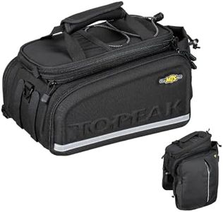 Topeak MTS TrunkBag DXP Rear Bicycle Bag with Expandable Panniers, Strap Mount - 2024 Model