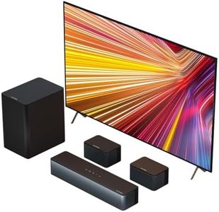 ULTIMEA 5.1 Virtual Surround Sound Bar, 320W Peak Power, Surround Sound System Home Theater Sound Bar for Smart TV with Adjustable Surround Speakers and Subwoofer, HDMI ARC TV Soundbar, Poseidon D50