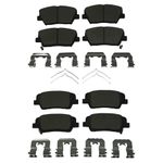 Ceramic Disc Brake Pad Set | Bremex Premium Front and Rear Brake Pads | Compatible with 2016-2020 Kia Sorento