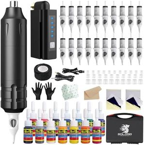 Solong Tattoo Pen Kit Rotary Tattoo Gun Machine SLP1KIT02D-1-US
