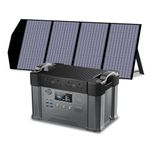 ALLPOWERS S2000 PRO Portable Power Station with 1x 140W Foldable Solar Panel, 1451Wh 2400W AC (Peak 4000W) Solar Generator, UPS Function Backup Battery Pack for Home Emergency Power Outdoor RV Camping