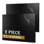 2 Pack ABS Plastic Sheet 8” x 12” x 1/8" Black,Phiowocx 3mm Thick Rigid Plastic Sheets Panel with Textured & Matte Finish,Moldable ABS Sheet Plate for DIY Projects,Decor,Handicrafts Home Decor