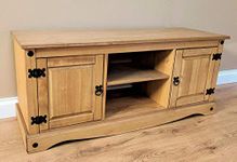 Mercers Furniture Trade Corona 2 Door Media TV Unit Light Fiesta Wax