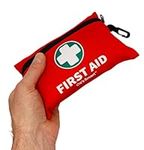 it's Smart Compact First Aid Kit 110 Pieces - Best for Travel Essentials, Hiking, Home, Camping and Car - Includes Emergency Blanket, Plasters, Bandages, Eyewash and Other First Aid Essentials - Red