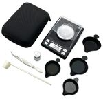 TOPWEIGH Milligram Scale with Case, 4 Powder Pans, 50g x 0.001g, Digital Powder Scale for Supplement, 6 Weighing Units, Includes Calibration Weight, 2 Scoops, Tweezers (Batteries Included)