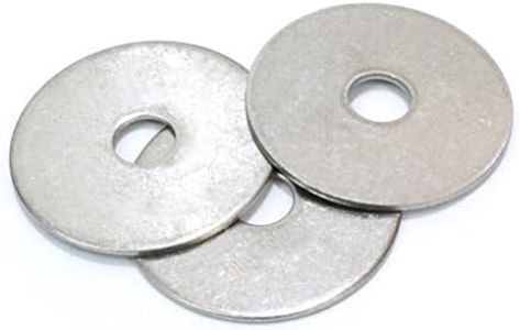 3/8" x 1-1/2" OD Stainless Fender Washer, (100 Pack) - Choose Size, by Bolt Dropper, 18-8 (304) Stainless Steel.
