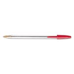 BIC Cristal Stic Ball Pen - Pack of 12, Red