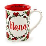 Enesco Our Name is Mud ”Nana” Stoneware Coffee Mug, 16 oz., Multi Colored, Large (4057553)