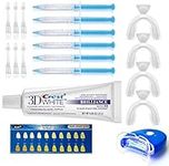 Teeth Whitening Kit KAV PLUS Professional Tooth Whiten Gel Dental Care Home Bleaching Kit for White Teeth Including 6 Teeth Whitening Gel with Crest 3D White Toothpaste