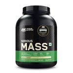 Optimum Nutrition (ON) Serious Mass High Protein High Calorie Weight Gainer Powder - 3 kg (Vanilla) with Vitamins and Minerals, Suitable for Vegetarians