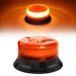 LED Warning Light Wireless 12V Hazard Beacon Light Rechargeable Strobe Beacon Flashing Lights Emergency Amber Lights for Car Forklift Tractor Golf cart UTV Trailer SUV J-eep