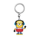 Funko Pop! Keychain: Minions: The Rise of Gru - Roller Skating Stuart, Multicolor, One Size (47797)