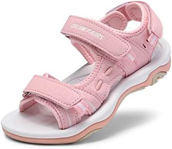 DREAM PAIRS Boys Girls Sandals Kids Athletic Summer Sports Water Shoes for Toddler/Little Kid/Big Kid,Size 3 Little Kid,Light/Pink,170891_K