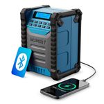 Portable DAB Radio with Bluetooth | 28 Hour USB-C Rechargeable Battery & Power Bank | DAB+/FM Site Work Radio, 80 Presets, IP54 Dust, Water Resistant & Powerful Bass Boost Speaker | MAJORITY Landbeach