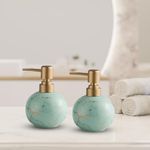 The Better Home Ceramic Soap Dispenser 300ML (2Pcs) Soap Dispenser for Bathroom | Soap Dispenser Set | Soap Dispenser for Kitchen | Hand Soap Dispenser | Soap Dispenser for Wash Basin