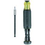 Klein Tools 32303 Multi-Bit Screwdriver/Nut Driver, Impact Rated 14-in-1 Magnetic Screwdriver Set Phillips, Slotted, Square, Combo, Torx