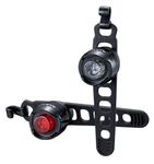 Cateye Orb Rechargeable F/R Bicycle Light Set - Polished Black