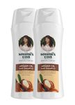 THE SOUMI'S CAN PRODUCT Argan Oil Hair Shampoo | Vitamin E enriched | Helps in Hair Growth, Nutrition, Deep Cleanse, Frizz Control, Dandruff Control | Shiny & Healthy hair | 200ml(Pack of 2)