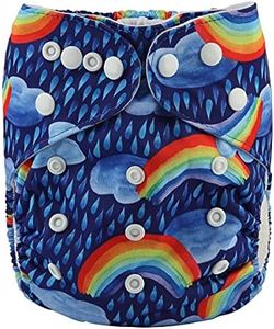 Sigzagor Baby Pocket Diaper Nappy Reusable Washable 8lbs to 36lbs (Mermaid)