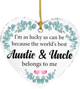 Auntie and Uncle Gift Ornaments, Thank You Gifts for Aunt and Uncle, Auntie and Uncle Ornament Hanging Christmas Tree Decor