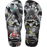 Havaianas Unisex Top Herois DC, Gray/Black/Graphite, 9/10