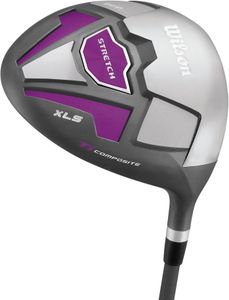 Wilson Women’s Beginner Golf Set, 9 Clubs with Cart Bag – Left Hand, White/Grey/Purple