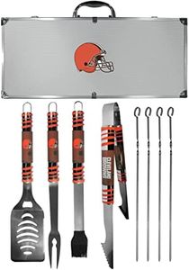 Siskiyou unisex Denver Broncos 8 pc Tailgater BBQ Set F8BQ020-P, unisex, Cleveland Browns 8 pc Tailgater BBQ Set, F8BQ025, Gray, Set of 8