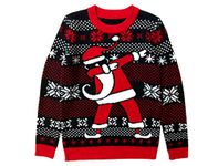 Tstars Dabbing Santa Ugly Christmas Sweater Gift for Boys/Girls 6yr - 12yr Kids Sweater Small Multicolor