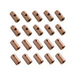 10PCS Front and 10PCS Rear Pure Copper Binding Post Tattoo Machine Replacement Parts US Standard 8-32 Thread BPCB-01