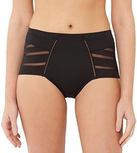DIM Culotte Femme Diam's Control Medium Effet Ventre Plat x1, Noir, M